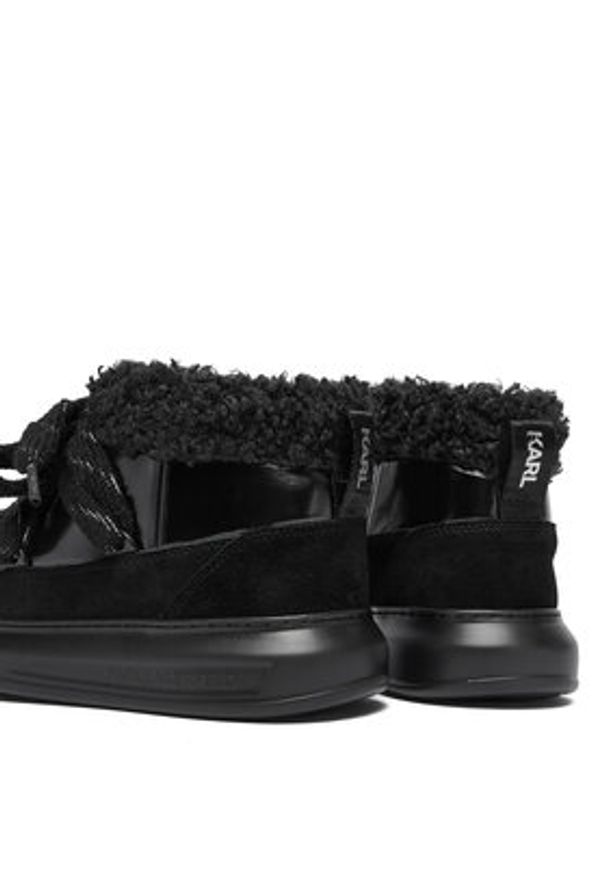 Karl Lagerfeld - KARL LAGERFELD Śniegowce Kapri Kosi KL44525 Czarny. Kolor: czarny. Materiał: materiał