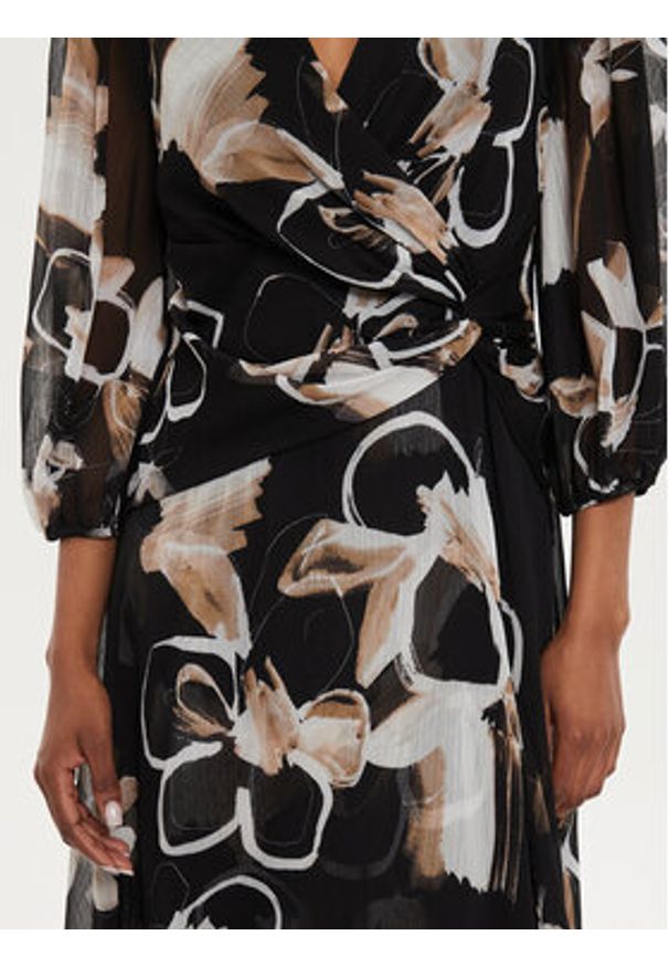 DKNY Sukienka codzienna DD4E6573 Czarny Regular Fit. Okazja: na co dzień. Kolor: czarny. Materiał: syntetyk. Typ sukienki: proste. Styl: casual