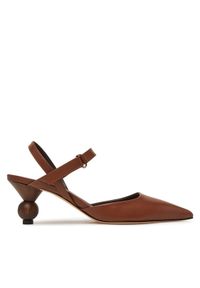 Weekend Max Mara Sandały 2515521035600 Brązowy. Kolor: brązowy. Materiał: skóra #1