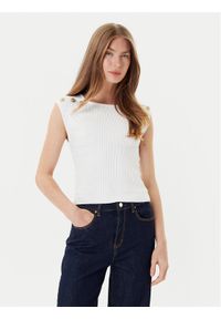 Guess Bluzka W5YR12 Z0130 Biały Regular Fit. Kolor: biały. Materiał: syntetyk