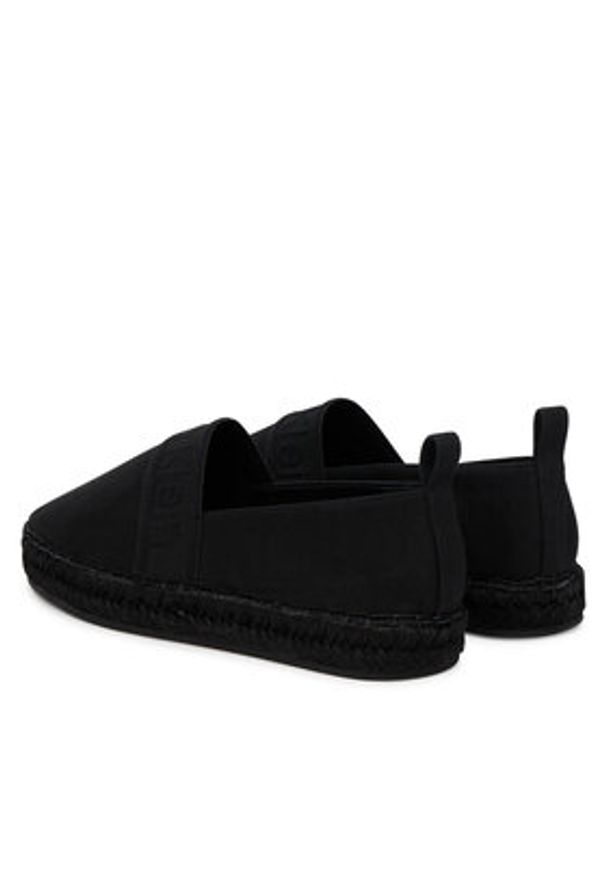 Calvin Klein Espadryle Oblique Espadrille Webbing HW0HW02934 Czarny. Kolor: czarny. Materiał: materiał