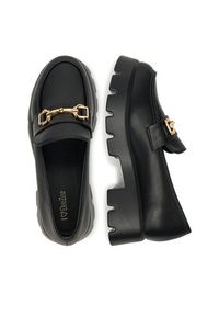 DeeZee Loafersy HXG2052-296A Czarny. Kolor: czarny. Materiał: skóra #5