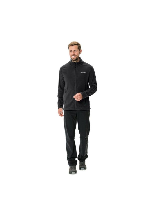 Bluza polarowa męska Vaude Rosemoor Fleece Jacket II. Kolor: czarny. Materiał: polar. Wzór: aplikacja