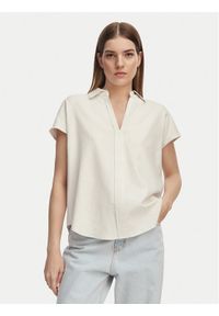 Calvin Klein Jeans Koszula Monogram LV04RC276G Beżowy jasny Slim Fit. Kolor: beżowy. Materiał: bawełna #1