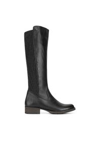 Rieker Kozaki Z9591-00 Czarny. Kolor: czarny. Materiał: skóra