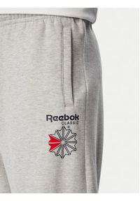 Reebok Spodnie dresowe Eryk RK25733CCM Szary jasny Regular Fit. Kolor: szary. Materiał: bawełna #6