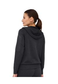 Bluza damska wełniana z kapturem Brubeck OUTDOOR MERINO. Typ kołnierza: kaptur. Kolor: szary. Materiał: poliamid, elastan, poliester, wełna. Sport: outdoor