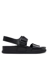 Clarks Sandały Torford Strap 26180896 Czarny. Kolor: czarny. Materiał: skóra