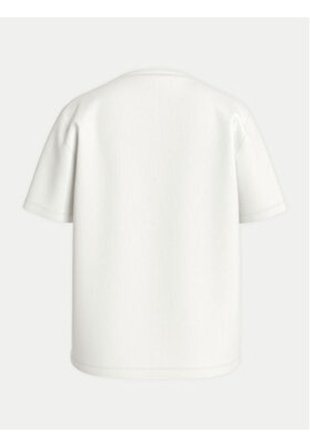 Vila T-Shirt Sybil 14108062 Biały Regular Fit. Kolor: biały. Materiał: bawełna