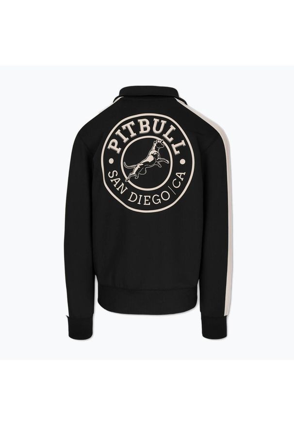 PITBULL - Bluza męska Pitbull Track Jacket San Diego. Kolor: czarny. Sport: fitness