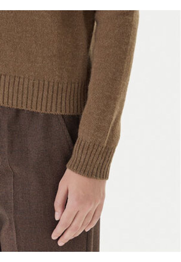 Weekend Max Mara Sweter Nitra 2525366292 Brązowy Regular Fit. Kolor: brązowy. Materiał: syntetyk