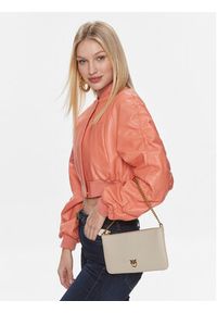 Pinko Torebka Horizontal Flat PE 24 PCPL 102747 A0F1 Biały. Kolor: biały. Materiał: skórzane