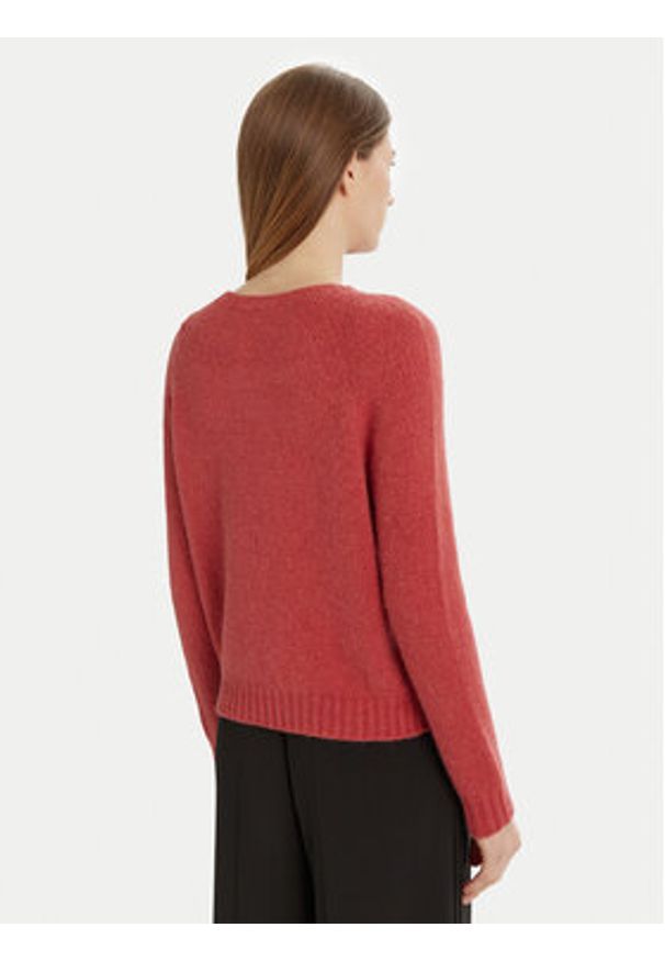 Weekend Max Mara Sweter Ghiacci 2425366111 Różowy Standard Fit. Kolor: różowy. Materiał: wełna
