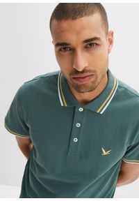 bonprix - Koszulka polo z bawełnianej piki (2 szt.). Typ kołnierza: polo. Kolor: niebieski. Materiał: bawełna. Długość rękawa: krótki rękaw. Długość: krótkie #3