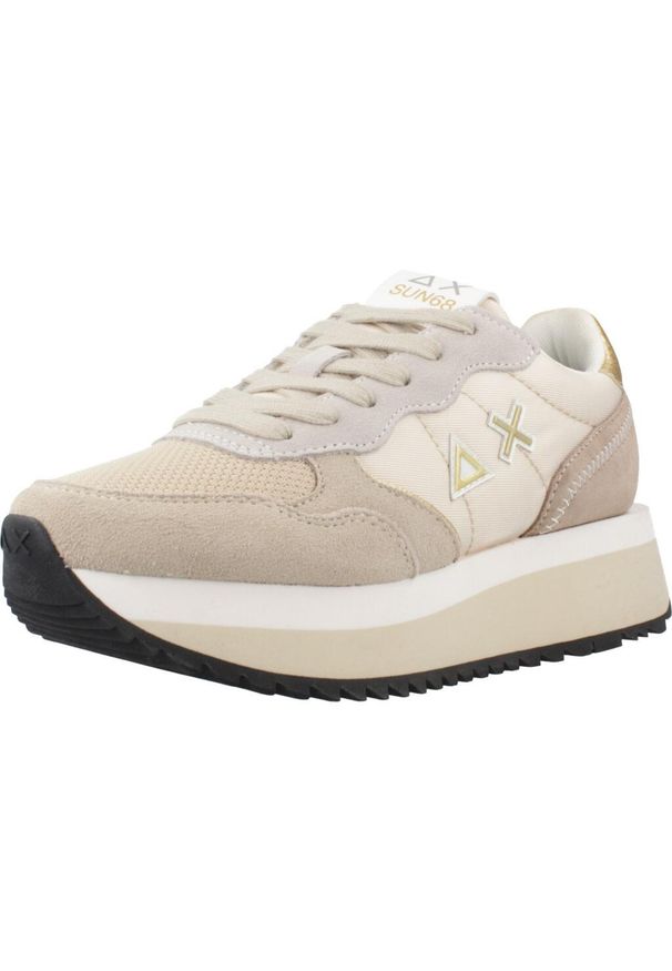 Buty SUN68 BIG ALLY SOLID Beżowy. Kolor: beżowy. Materiał: skóra, tkanina. Styl: sportowy