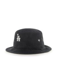 47 Brand - 47brand kapelusz Los Angeles Dodgers kolor czarny bawełniany. Kolor: czarny. Materiał: bawełna #1