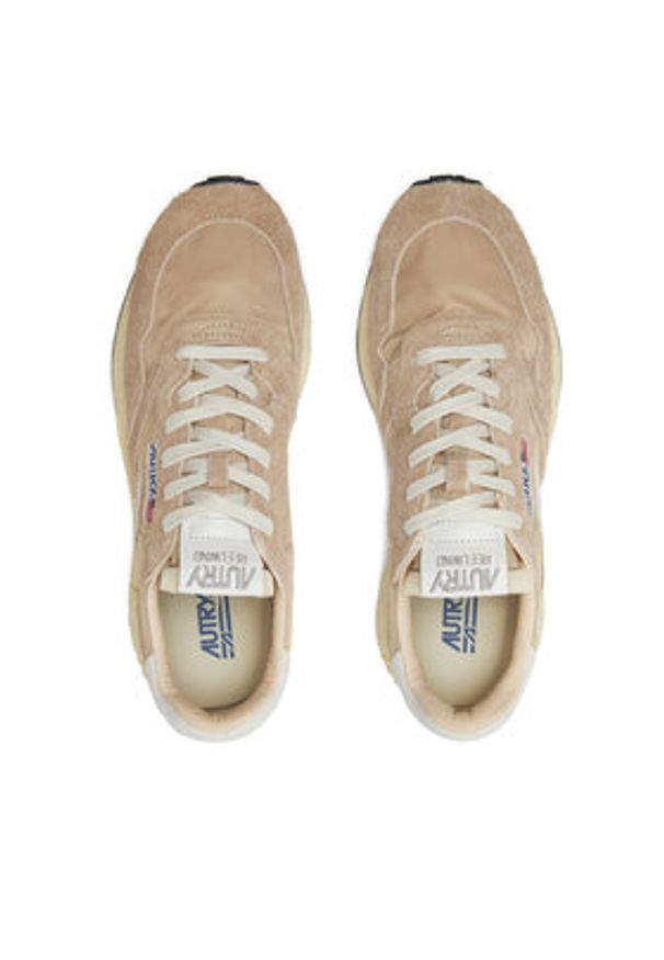 AUTRY Sneakersy WWLM NC08 Brązowy. Kolor: brązowy. Materiał: skóra, zamsz