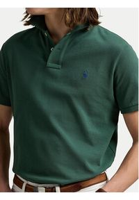 Polo Ralph Lauren Polo 710536856458 Zielony Slim Fit. Typ kołnierza: polo. Kolor: zielony. Materiał: bawełna #6