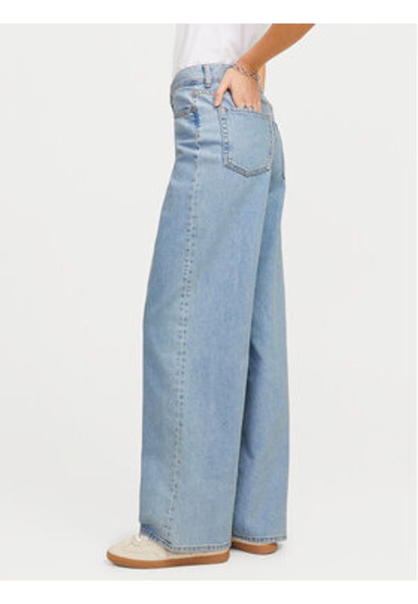 JJXX Jeansy Tokyo 12269077 Błękitny Wide Leg. Kolor: niebieski