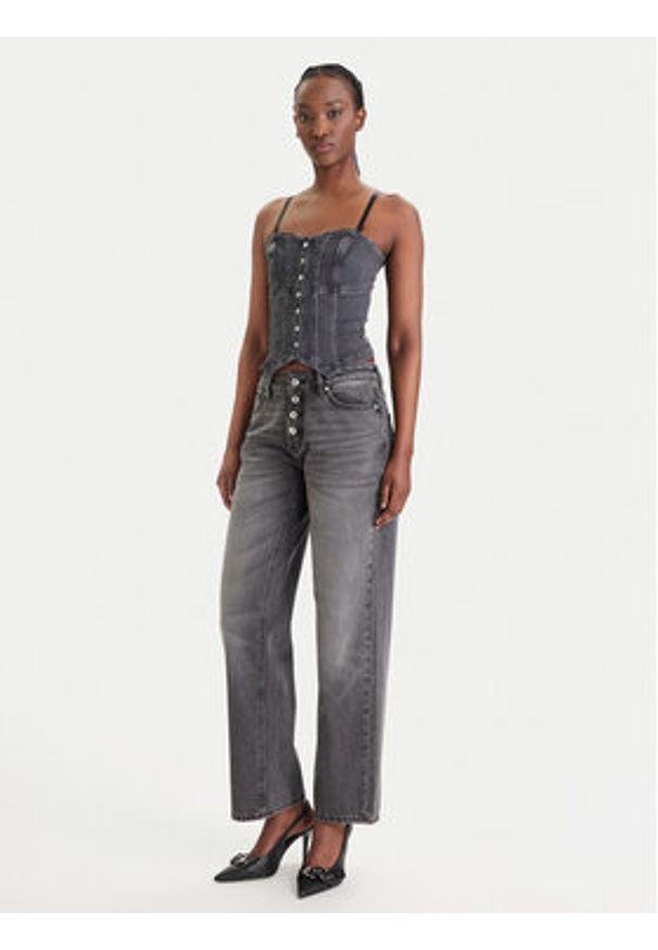 Hugo - HUGO Jeansy Gilissi_5 50559124 Szary Straight Fit. Kolor: szary