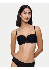 Triumph Biustonosz bardotka Signature Sheer 10224861 Czarny. Kolor: czarny. Materiał: syntetyk #1