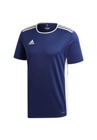 Adidas - Koszulka treningowa męska adidas Entrada 18 Jersey. Kolor: niebieski. Materiał: jersey