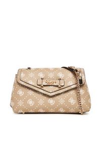 Guess Torebka Silia HWGP98 90210 Beżowy. Kolor: beżowy. Materiał: skórzane #5
