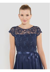 Swing Sukienka koktajlowa 77760510 Granatowy Regular Fit. Kolor: niebieski. Materiał: syntetyk. Styl: wizytowy
