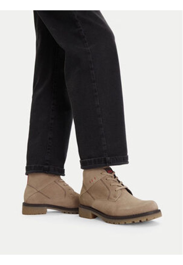 Lasocki Trzewiki CEO-WI16-GIRO-08 Beżowy. Kolor: beżowy. Materiał: skóra, zamsz