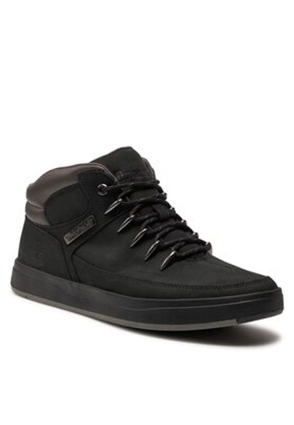 Timberland Sneakersy Davis Square Mid Hiker TB0A1UZK0011 Czarny. Kolor: czarny. Materiał: skóra, nubuk
