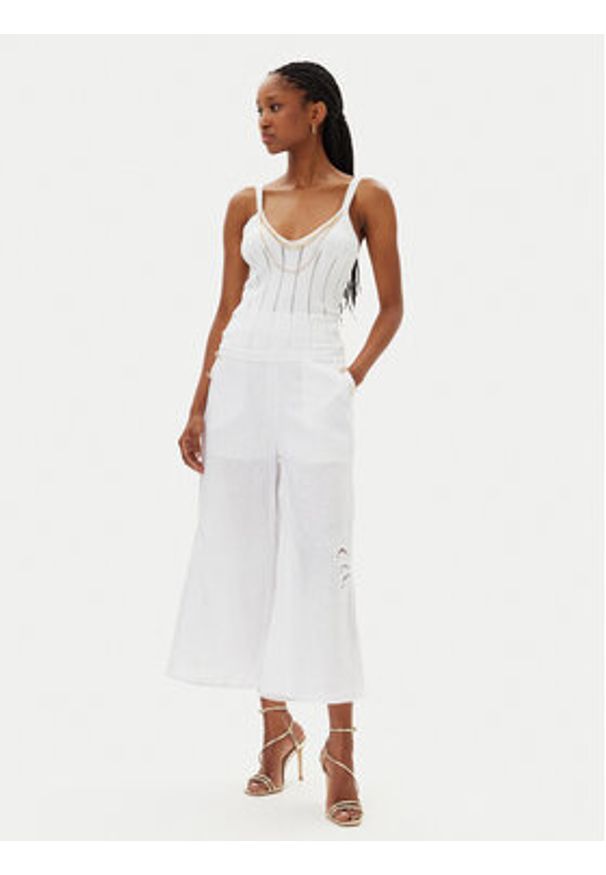 MET Top M10 238MG Biały Regular Fit. Kolor: biały. Materiał: wiskoza