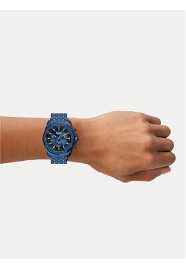 Diesel Zegarek Stinger DZ4705 Granatowy. Kolor: niebieski
