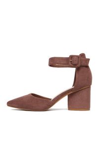 DeeZee Czółenka CEO-112233 Bordowy. Kolor: czerwony. Materiał: materiał #5