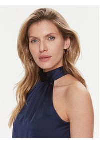 Marciano Guess Bluzka Ethereal 4RGH17 7008A Granatowy Regular Fit. Kolor: niebieski. Materiał: syntetyk #4