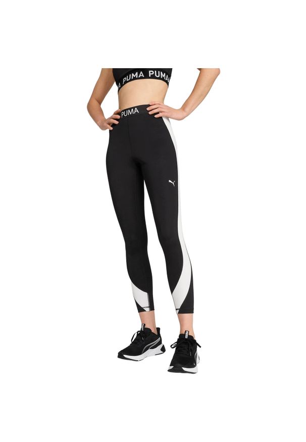 Rajstopy Puma W Strong Colorblocktight Hw 78 P. Kolor: czarny. Materiał: materiał, syntetyk. Sport: bieganie