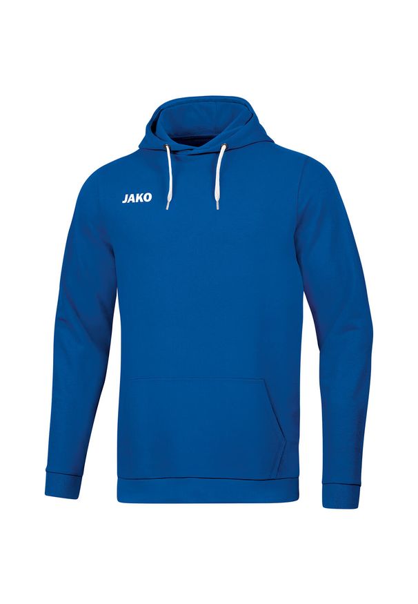 Bluza z kapturem Jako Base. Okazja: na co dzień. Typ kołnierza: kaptur. Kolor: niebieski. Styl: casual, sportowy