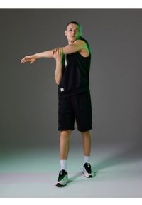 Sinsay - Bawełniane szorty - czarny. Kolor: czarny. Materiał: bawełna