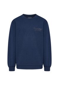Dziecięcy dres Hummel Base. Okazja: na uczelnię. Kolor: niebieski. Materiał: dresówka. Wzór: nadruk #1