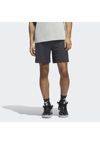 Adidas - Basketball Badge of Sport Shorts. Kolor: szary, biały, wielokolorowy. Materiał: materiał. Sport: koszykówka