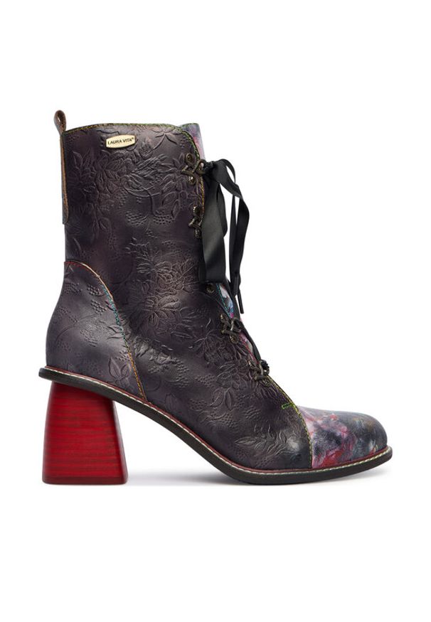 Laura Vita Botki Evcao 311 Szary. Kolor: szary. Materiał: skóra