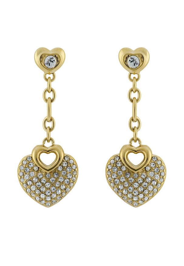 Kolczyki Guess. Materiał: złote. Kolor: złoty