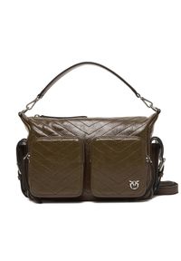 Pinko - PINKO Torebka Cargo Camera Bag Al 25-25 PLTT 105110 A2JC Brązowy. Kolor: brązowy. Materiał: skórzane