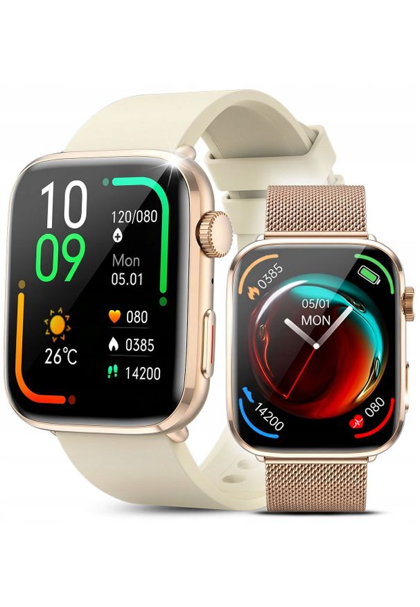 Smartwatch JG Smart SMARTWATCH DAMSKI SMART ZEGAREK TĘTNO CIŚNIENIE SEN MENU PL ROZMOWY 2 PASKI. Rodzaj zegarka: smartwatch