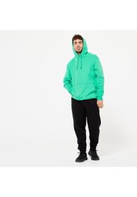 DOMYOS - Spodnie dresowe męskie Domyos Gym & Pilates. Kolor: czarny. Materiał: poliester, bawełna, materiał. Wzór: ze splotem. Sezon: zima. Sport: joga i pilates #2