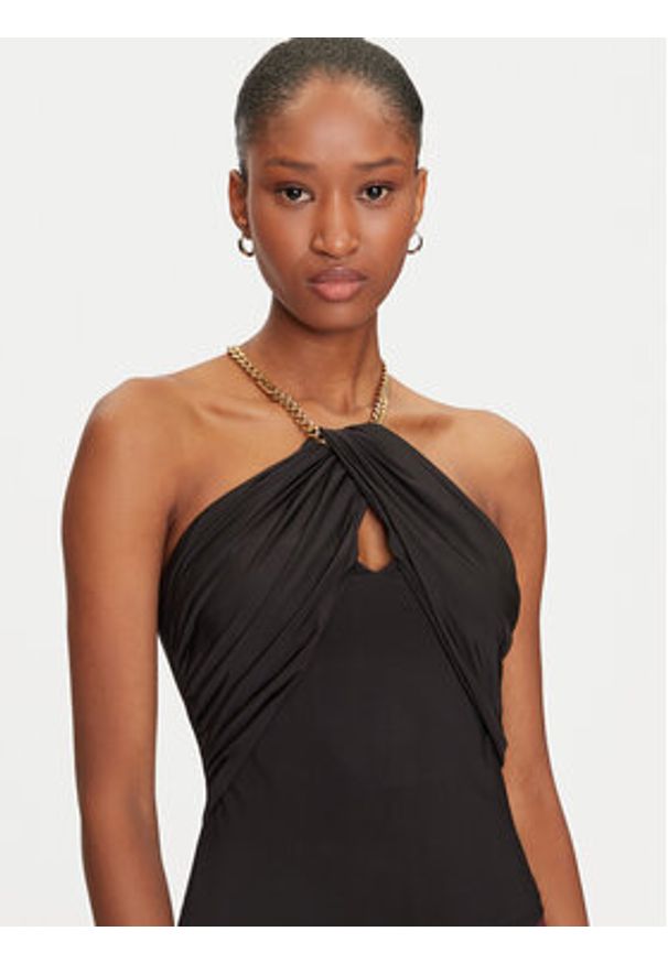 Marciano Guess Top 5GGP06 6259A Czarny Regular Fit. Kolor: czarny. Materiał: syntetyk