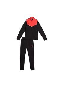 Puma - Dres Dziecięcy / Dziecięcy. Okazja: na uczelnię. Kolor: czerwony, wielokolorowy, czarny. Materiał: dresówka