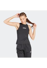 Adidas - Koszulka bez rękawów damska ADIDAS Gym & Pilates. Materiał: bawełna, włókno, materiał. Długość rękawa: bez rękawów. Sport: joga i pilates #1
