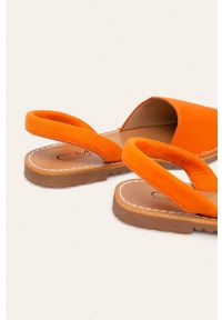 ANSWEAR - Answear - Sandały CM. Kolor: pomarańczowy. Materiał: syntetyk, materiał, zamsz, guma. Wzór: gładki. Wysokość obcasa: bez obcasa #2