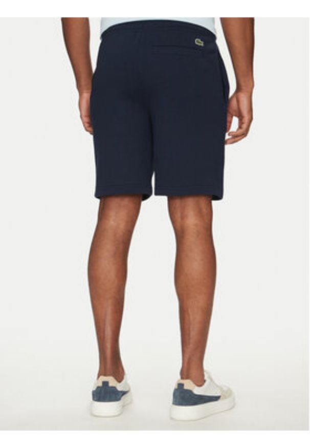 Lacoste Szorty sportowe Unisex GH0990 Granatowy Regular Fit. Kolor: niebieski. Materiał: bawełna