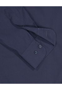 PAUL & SHARK - Granatowa koszula z logo. Typ kołnierza: kołnierzyk koszulowy. Kolor: niebieski. Materiał: bawełna. Długość rękawa: długi rękaw. Długość: długie #5